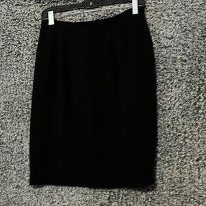 Ann Klein  Business Office Lined Pencil Skirt Size 10 Black